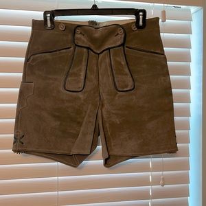 Authentic Austrian lederhosen shorts. EU 36